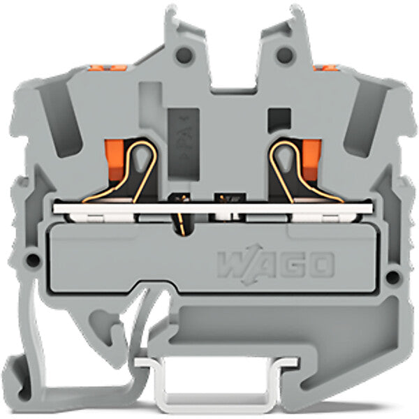 WAGO Mini-Durchgangsklemme 2,5 qmm, gr 2252-1201